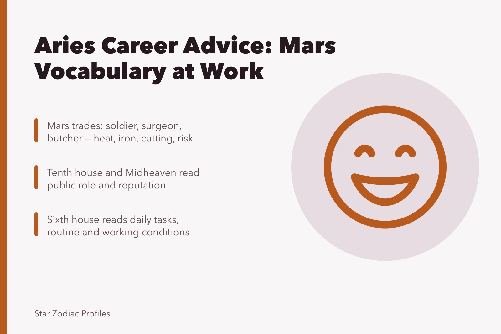Old planet-to-trade table linking Mars to cutting and risky occupations. How Aries career advice still borrows its vocabulary from old planet-to-trade tables