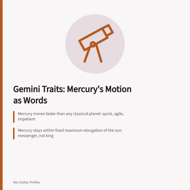Night sky stars illustrating Gemini constellation and Mercury's motion. 6 things about Gemini celebrities traits worth your time